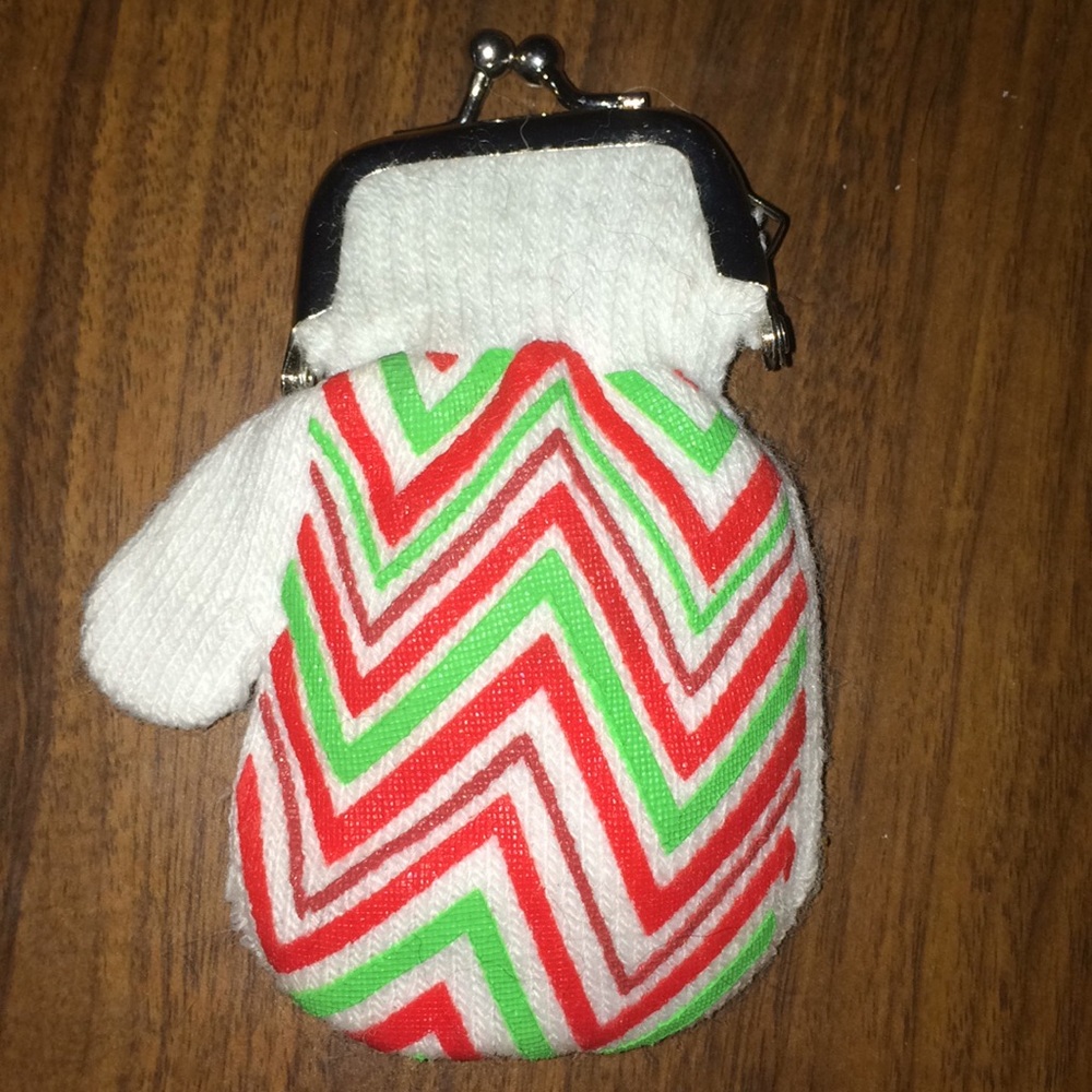 Little Christmas mitten coin purse